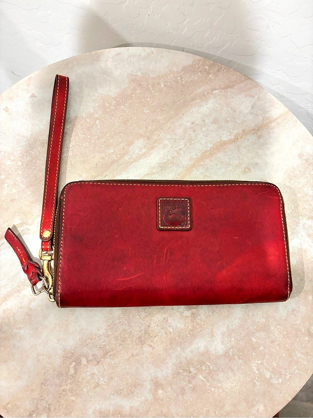 Dooney & Bourke Florentine Leather Zip Around Wallet
